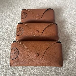 3 Brown Ray-ban Cases